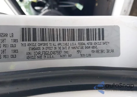 2018 Jeep Grand Cherokee Limited из США, поврежденный, VIN 1C4RJFBG2JC467597